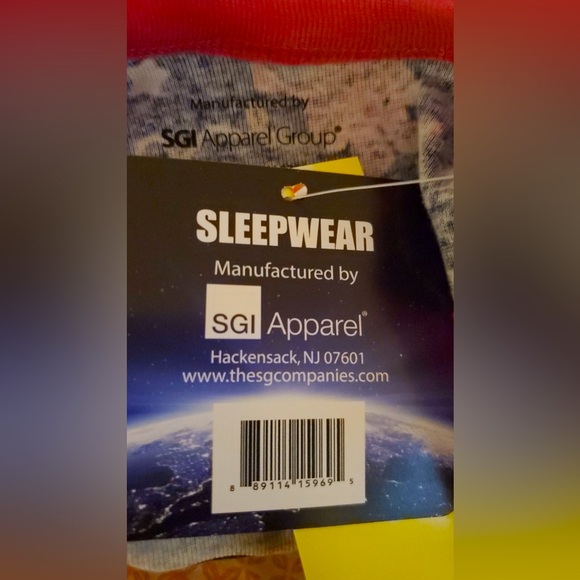 NWT NASA Girls' 3-Piece Cotton Pajama Set Galaxy Print | Navy | Toddler Size 4T - Picture 8 of 8